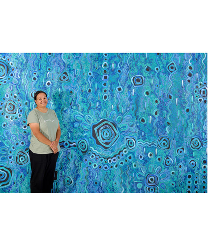 Big Blue Rain Painting by Kelly